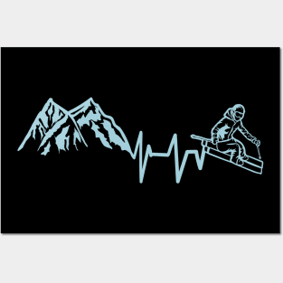 Ski and Mountains - Funny Wintersports Skiing Gift Posters and Art
